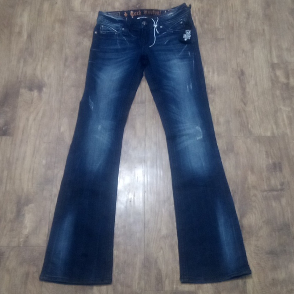 Rock Revival Women's 26 Bootcut Sasha Embellished Distressed NWOT
